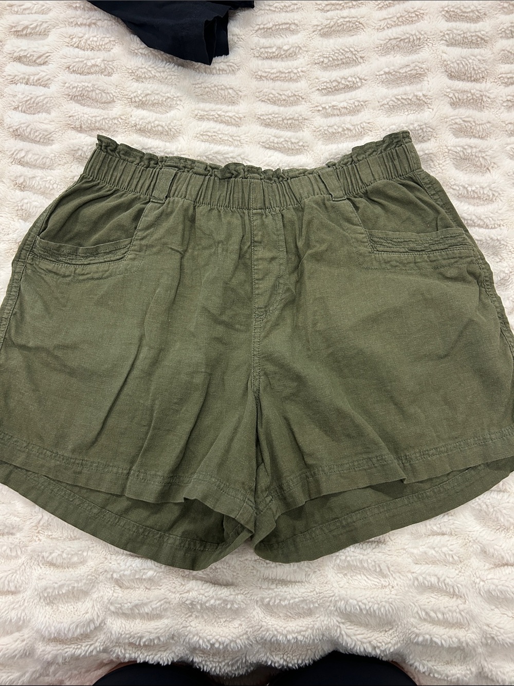 Maurices Olive Green High-Waist Casual Shorts
